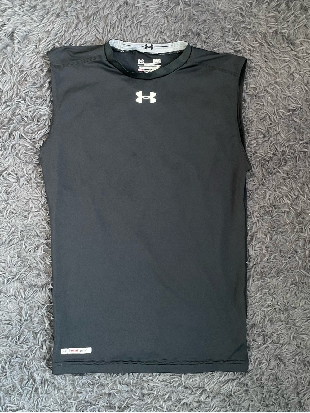 Men Size Large Under Armour HeatGear Compression Workout Tank Top